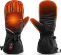 SNOW DEER Heated Mittens Gloves for Men and Women, 7.4V 2200MAH Electric Rechargeable Battery Ski for Winter Skiing Skating Snow Camping Hiking Heated Arthritis Hand Warmer Gloves
