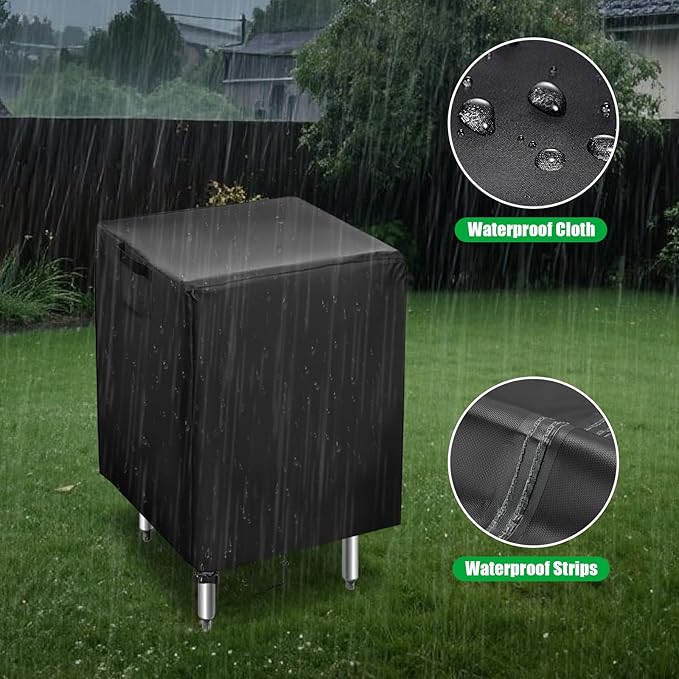 Outdoor Prep Table Cover,36 inch Waterproof Outdoor Grill Cart Cover Pizza Oven Table Covers - 36 x 18 x 32 Inch