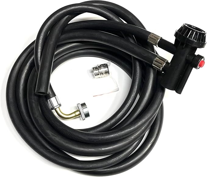 8FT GE Portable Dishwasher Fill & Drain Hose Assembly WD24X10066 w/Faucet Adapter
