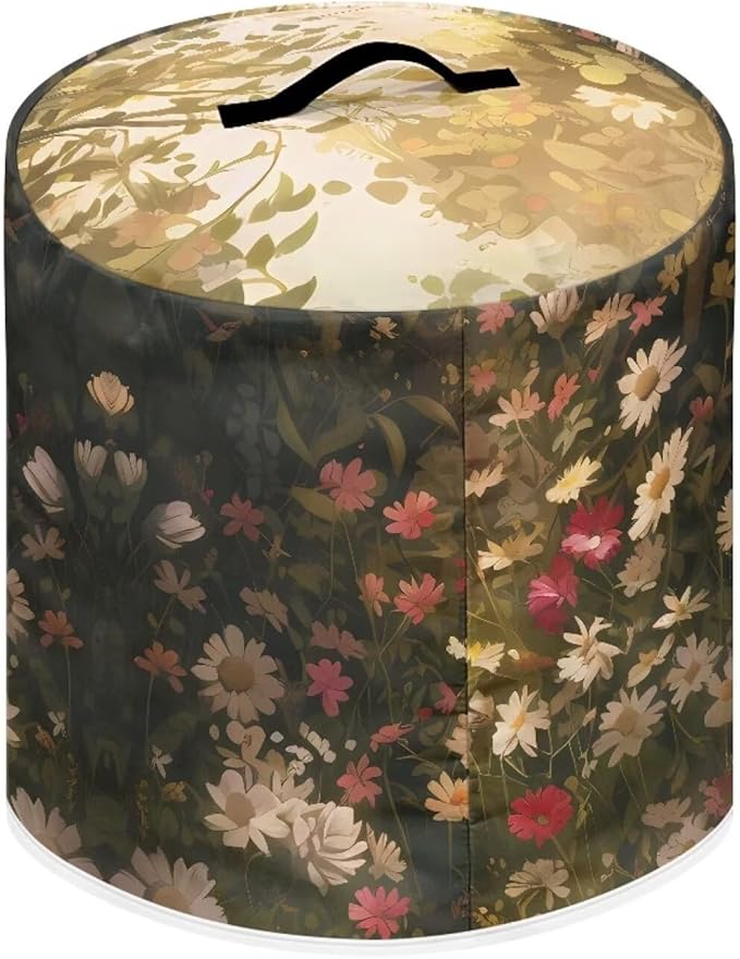 Chicken Air Fryer Cover for 3 Quart Electric Pressure Cooker with Pocket, Dust-proof Appliance Covers for Kitchen Counter Small Appliance Accessories with Pockets