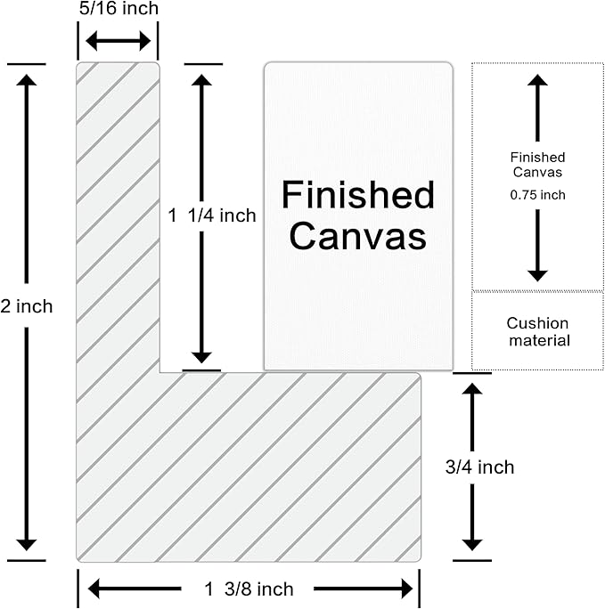 ART Canvas Floater Frame Fits 1”–1.25”Deep Gallery-Wrapped Canvas, Wood-Look Floater Frames for Finished Stretched Canvas Prints, Wall Oil Paintings Artwork for Home Bedroom (Back, 8" x 12")