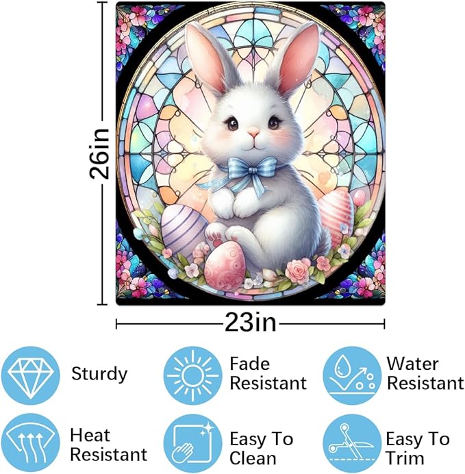 Dishwasher Magnet Cover Easter7 Front Dishwasher Cover Decoration Reusable Magnetic Door Cover Panel Decal Home Appliances Stickers Kitchen Refrigerator Fridge 23"x26"