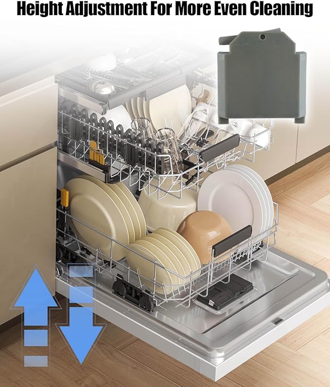 13Pcs Dishwasher Top Rack Part W10350375 and Adjuster Housing W10195372 Fit for Whirlpool Kenmore KitchenAid Dishwasher, Replace W10712395 W10195840 1872228 W10195839 WPW10195839 W10508950 W10250160