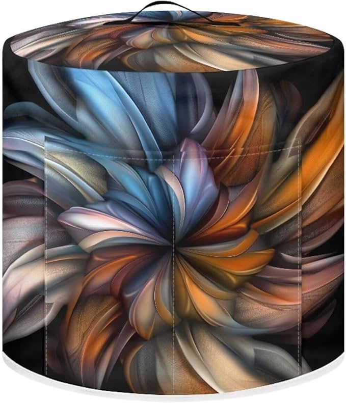 Boho Floral Pressure Cooker Cover for Women Dust-proof Cover for Rice Cooker Air Fryer Kitchen Appliance Covers with Top Handle and Pocket Home Kitchen Decor Gifts for Friends