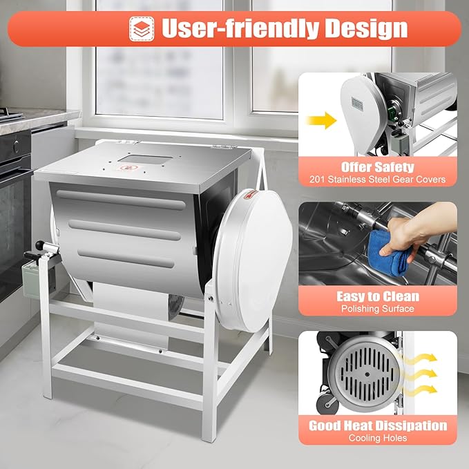 Commercial Dough Mixer 30Qt Commercial Food Mixer 1500W 110V Electric Dough Mixer Heavy Duty Dough Blender Kneading Machine with 90 Degree Tilt for Bakery Pizzeria Restaurant School