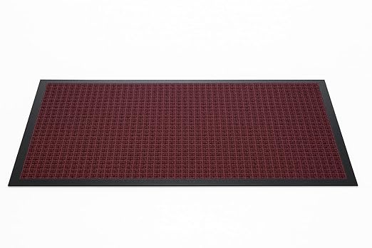 Guardian WaterGuard Indoor/Outdoor Wiper Scraper Floor Mat, Rubber/Nylon, 2'x3', Burgundy
