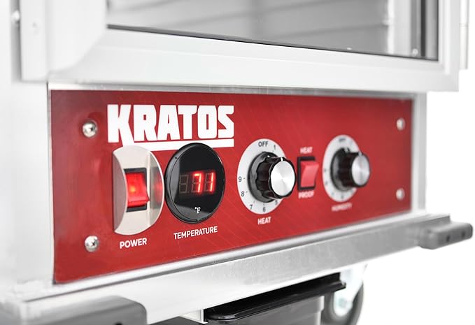 Kratos Half Size Undercounter Commercial Non-Insulated Holding and Proofing Cabinet, Holds 12 Full Size Sheet Pans, 120V, 1440W (28W-154)