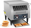 Commercial Toaster 300 Slices/Hour Industrial Conveyor Toaster 1900W Stainless Steel Restaurant Toasters for Croissants, Toast, Bun, Bagel, Bread