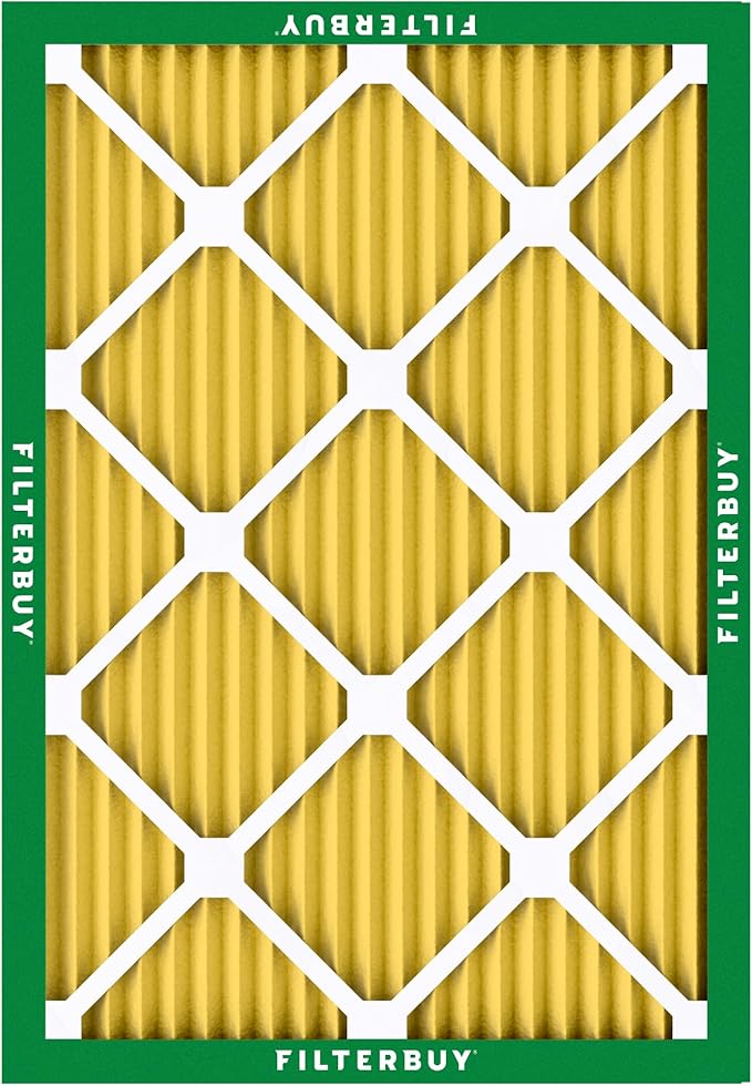 Filterbuy 23x23x1 Air Filter MERV 11 Superior Pet & Allergy Defense (4-Pack), Electrostatic Pleated HVAC AC Furnace Filters Replacement, Made in USA (Actual Size: 22.50 x 22.50 x 0.75)