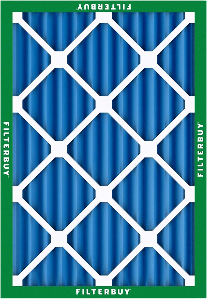 Filterbuy 10x17x2 Air Filter MERV 13 Optimal Smoke & Allergy Defense (2-Pack), Electrostatic Pleated Outer Filters for WEN 3410 (90243-027-2) Air Filtration System (Actual Size: 9.69 x 16.56 x 1.75)