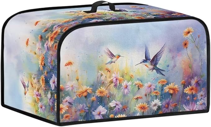 Two Hummingbirds Slow Cooker Cover 6-8 Qt Flower Bush Slow Cooker Bag Crock Pot Cover Keep Appliance Clean Kitchen Tool Kitchen Small Appliance Dust Covers Decor
