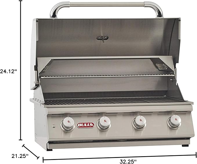 Bull Lonestar Select 30-Inch Built-In Grill (BG-87049), Natural Gas