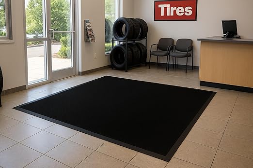 Guardian UG060835 Elite Guard Berber Indoor/Outdoor Floor Mat, 72" x 96", Black