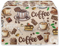 Coffee Cake Print 2 Slice Toaster Cover Washable Dust Proof Bread Machine Protector Stain Resistant Bread Maker Covers with Handle Keep Clean