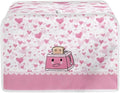UNICEU Pink Cartoon Toaster - 2 Slice Quilted Toaster with Dust-proof Cover for Kitchen Appliances