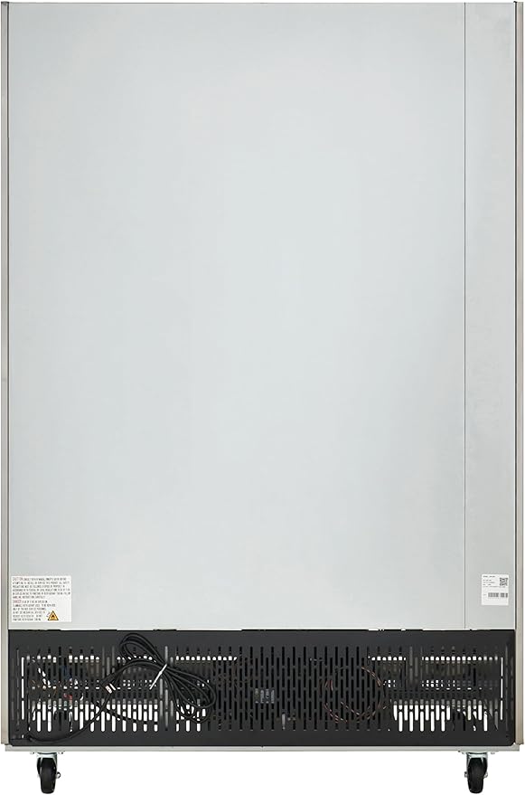 Kratos Commercial Freezer- 2- Solid Door Reach-In, Stainless Steel Exterior, 54" W (67K-005)