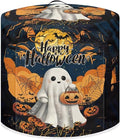 Dust Cover for Kitchen Appliance for 8 Quart Pressure Cooker Air Fryer Rice Cooker Dust Cover with Top Handle and Pocket Happy Halloween Ghost Print