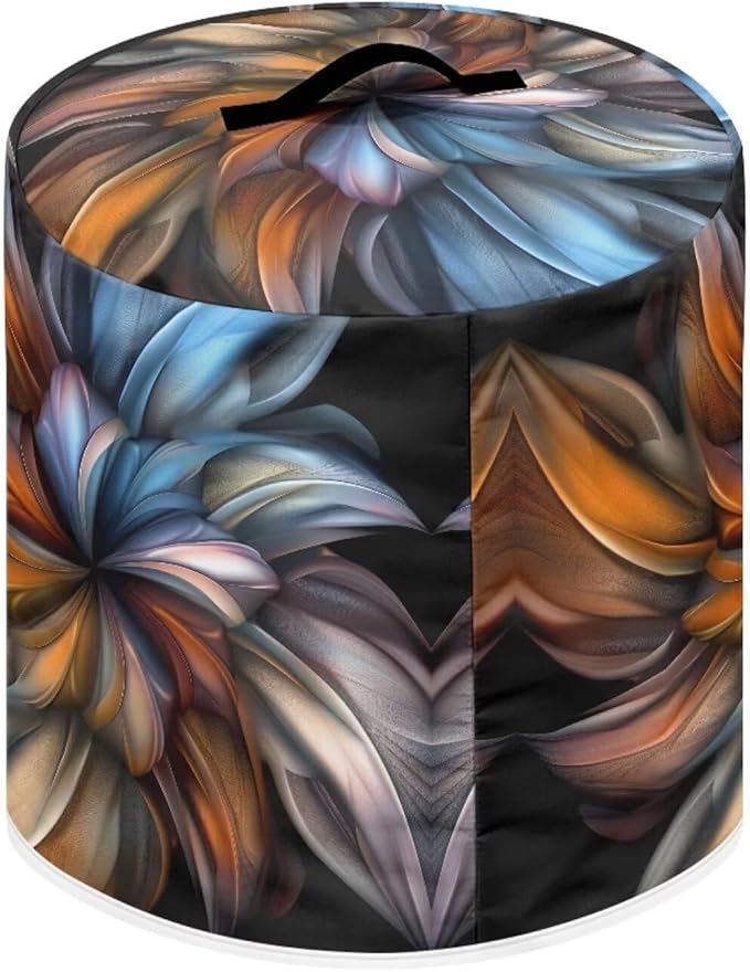 Boho Floral Pressure Cooker Cover, Kitchen Appliance Dust Cover, Rice Cooker Protective Cover with Pocket, Suitable for Air Fryer Cover, Toaster Cover, Oven Cover