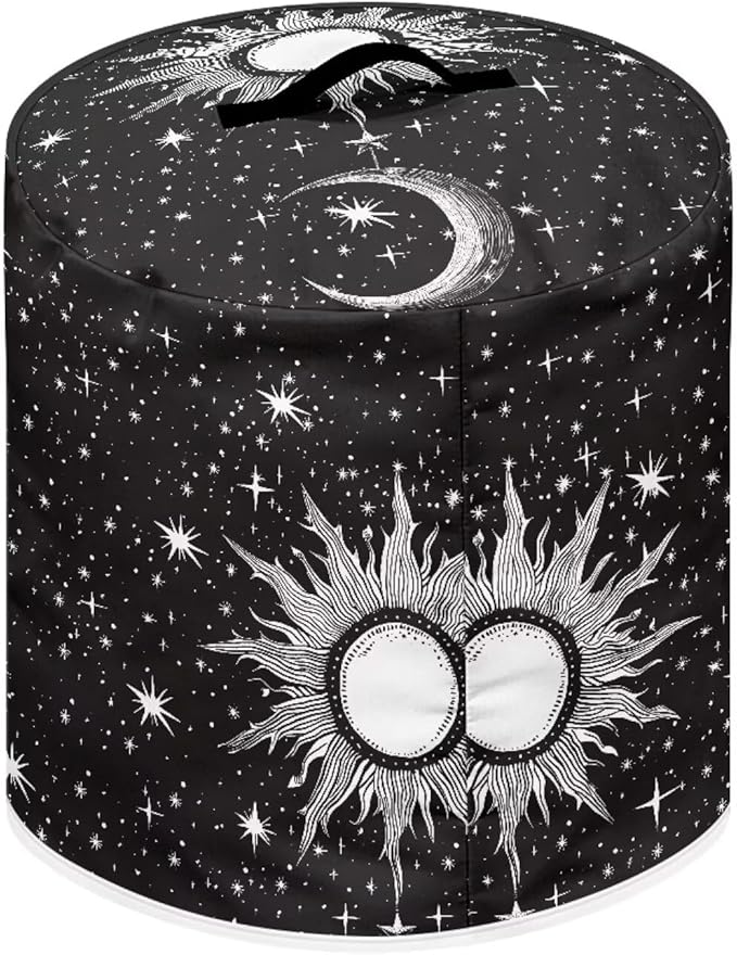 Gothic Sun Star Pressure Cooker Cover for Women Dust Protection Insulated Rice Cooker Cover with Easy to Clean Lining Dust Cover with Pockets for Instant Pot 3 Quart Appliance Cover
