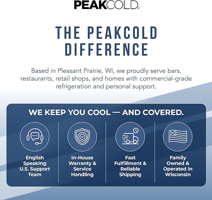 PEAKCOLD 3 Door Commercial Refrigerator - 72 Cubic Ft, 81" Wide Stainless Steel Reach-In Commercial Refrigerator with White Internal Lighting - Freestanding Industrial Fridge