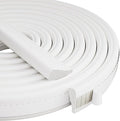 196” Wedge-Shape Foam Window Weather Stripping Door Seal Strip,Soundproofing Frame Winter Insulation Tape for Exterior Front Door,Noise Cancelling Window Inserts,Door Gap Filler Light Blocker,White