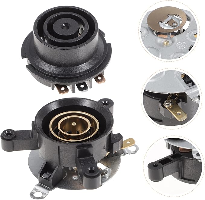 Ciieeo 4 Sets Electric Kettle Thermostat Base for Electric Kettle Kitchen Base Thermostats for Home Temperature Control Coupler Household Thermal Control Abs