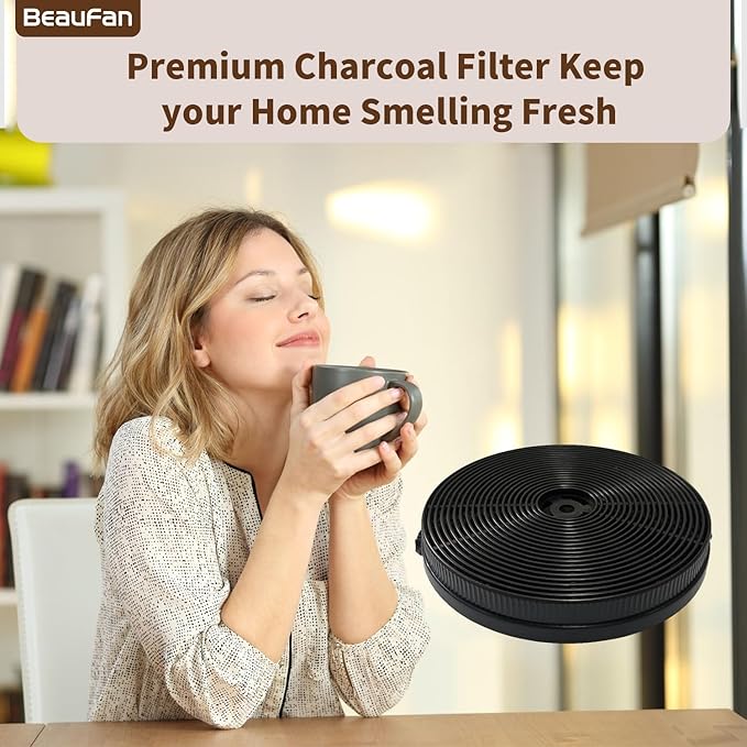 2 Pack CFK1-TM Charcoal Filter Replacement for Cosmo Range Hoods UMC30, UC30, UMC36, UC36, Also Replacement for Tieasy USGDCF-G, JOEAONZ YYCF02 & FIREGAS CC170
