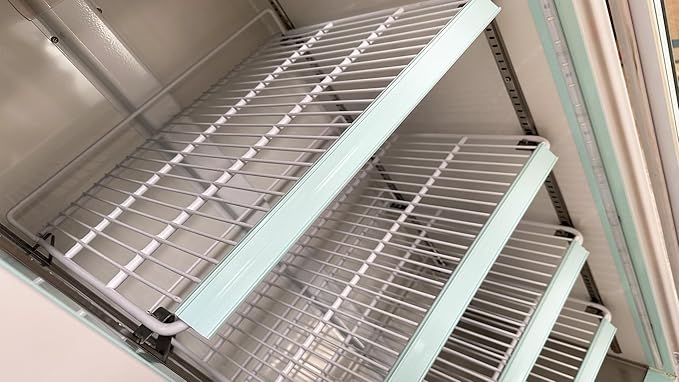 Commercial 1 Glass Door Freezer, ETL Display Merchandiser, Upright 13 cu. ft. Aluminum Interior, LED Lighting for Shop, Restaurant -10°F~ 0°F