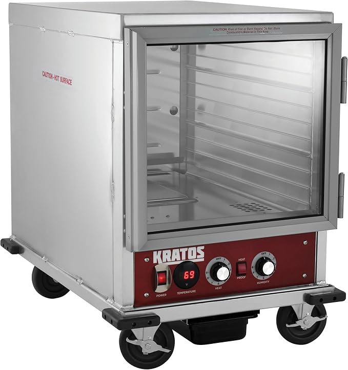 Kratos Half Size Undercounter Commercial Non-Insulated Holding and Proofing Cabinet, Holds 12 Full Size Sheet Pans, 120V, 1440W (28W-154)