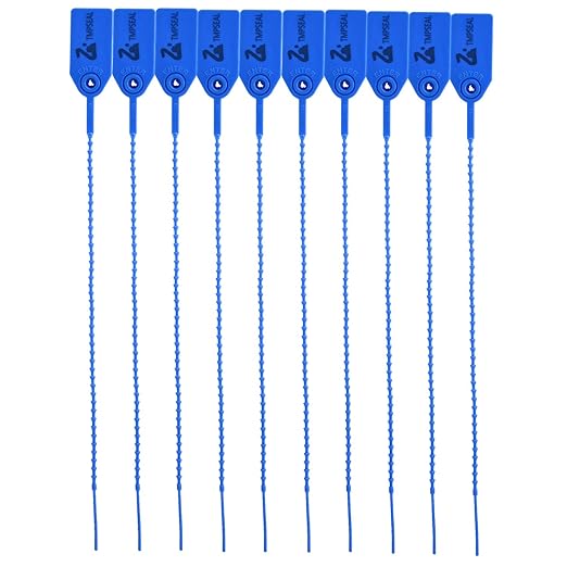 2000 Blue Plastic Tamper Seals, Zip Ties Numbered for Fire Extinguishers Pull Tite Security Tags Disposable Self-Locking Safety Ties 250mm Length