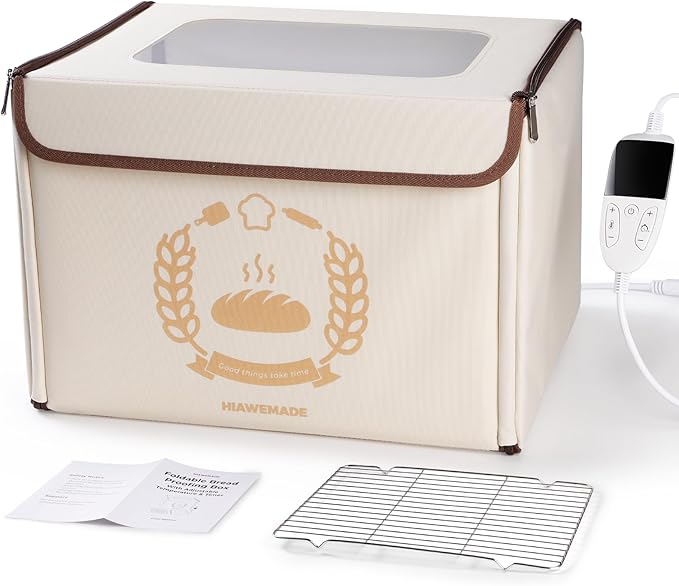 Foldable Bread Proofing Box, 36L Electric Dough Proofer, with 99H Timer & 68–131℉ Precision Temperature Control for Sourdough Starter, Home Bread Maker Cabinet for Pizza, Yogurt, Chocolate