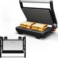 Panini Press Grill Indoor: Sandwich Maker with Nonstick Plates, Easy to Clean, 1000W Portable Panini Maker with Locking Lid, 3-in-1 Electric Grill Opens 180° for Cooking More