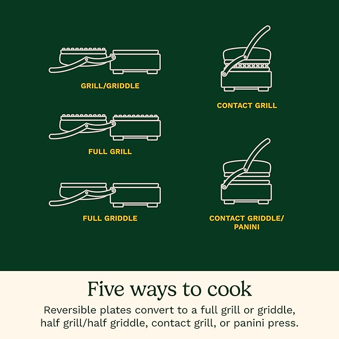 Cuisinart GR-6S Contact Griddler with Smoke-Less Mode