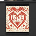 Valentine's Day Bow Love Flower Dishwasher Magnet Cover, Reusable Refrigerator Panel Stickers Microwave Front Door Covers Magnets for Kitchen Home Appliances Holiday Party Decorations 23 X 26 in
