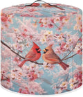 Xoenoiee Cardinal Bird Cherry Blossom Print Kitchen Appliance Dust Cover with Pockets, Electric Pressure Cooker Cover for qt Compatible with Crock Pot, Rice Cooker Cover, for 6 Qt Pot