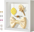 11x11 Shadow Box Display Case Picture Frame with Soft Linen Back, Deep White Shadow Box 11x11 for Flowers Medal Display Case Jersey pet Graduation Memorabilia Baby Ltems Crafts Photos