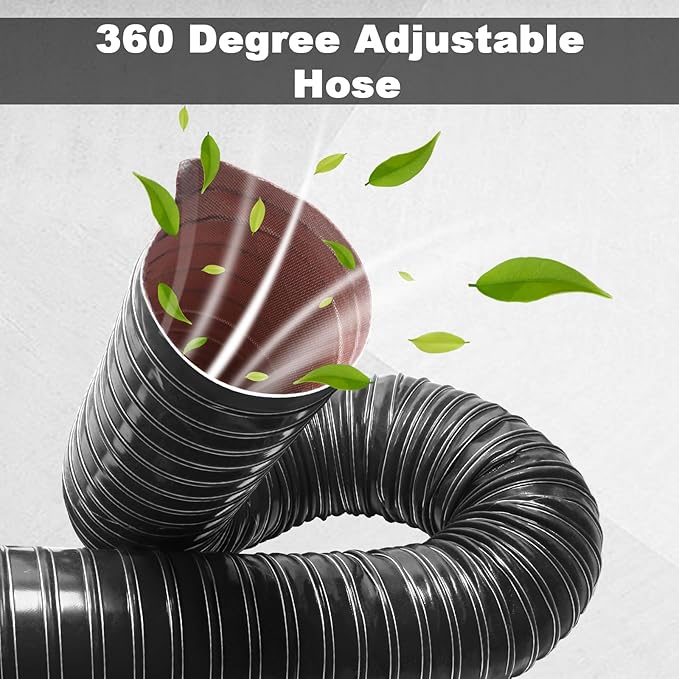 NOWBALL 3in Automotive Air Duct Hose, Length 3 Meter-10ft, 3" Silicone Flexible Cooling Ducting, 76mm High Heat Brake Exhaust Hose for Car, Garage, Dryer Air System Black