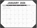 Desk Calendar 2026-2027 with Desk Mat – 22" x 17" Large Desk Pad Calendar Runs from January 2026 to June 2027, Office Supplies Desktop Monthly Calendar for Home & Office