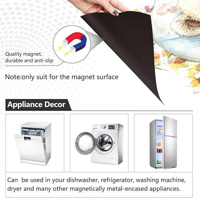 Bear Sunflowers Dishwasher Magnet Cover Magnet Sticker for Kitchen 23x26in Dish Washer Magnet Cover Refrigerator Magnets Panel Decal Pad