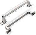KhTumeWare 2 Pack 5 Inch Polished Nickel Cabinet Pulls and Drawer Handles
