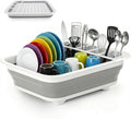 1 Pack Space-Saving Collapsible Dish Rack – Durable, Multi-Compartment Design for Kitchen, RV, Camping, and More – Dishwasher & Easy to Store