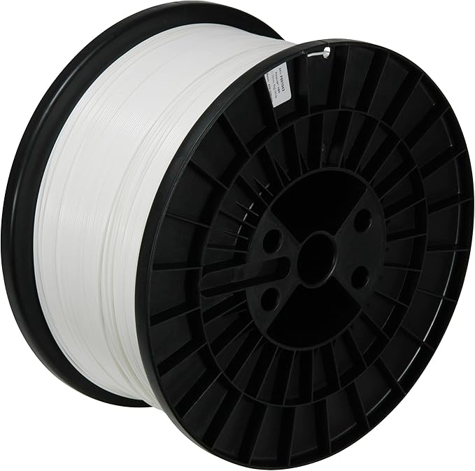 Polymaker 5kg ABS Filament 1.75mm White, 3D Printer Filament 1.75mm Heat Resistant - PolyLite White ABS 3D Printing Filament 1.75mm Cost Effective Large Spool, Strong & Durable
