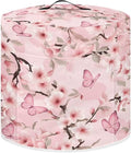 Pink Flower Dust Cover with Pocket for Instant Pot, Rice Cooker and Air Fryer, Round Pressure Cover Dust-Proof Stain Resistant Electric Appliance Cover Easy to Clean