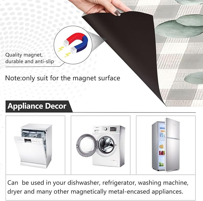 Thanksgiving Blue White Pumpkins Dishwasher Magnet Cover Panel,Fall Magnetic Dishwasher Covers Refrigerator Sticker Decal Thanksgiving Decorative Washing Machine Cover for Home Kitchen,23x26in