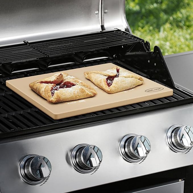 Unicook Large Pizza Stone for Oven 20 Inch, Rectangular Baking Stone 20" x 13.5" x 0.6", Heavy Duty Cordierite Bread Pan, Thermal Shock Resistant, Ideal for Baking Large or 2 Personal Pizzas