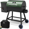 Electric Wood Pellet Grill 8 In 1 BBQ Grills for Outdoor Grill with Auto Feed & PID Temperature Control (180-450°F)456 Sq.In Cook Area Smoker Gills for Backyard New House Gifts