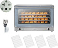 VEVOR Commercial Convection Oven, 4.24 cu.ft Countertop Oven for Full-Size Pans, Electric Convection Ovens with 4 Racks, 360° Hot Air Circulation, for Bakery, Restaurant & Pizza Shop (208-240V 5000W)