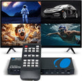 OREI Quad Multi HDMI Viewer 4 in 1 Out HDMI Switcher 4 Ports Seamless Switcher and IR Remote Support 4K @ 30Hz 1080P for PS4/PC/DVD/Security Camera, VGA Output - HDS-401MV