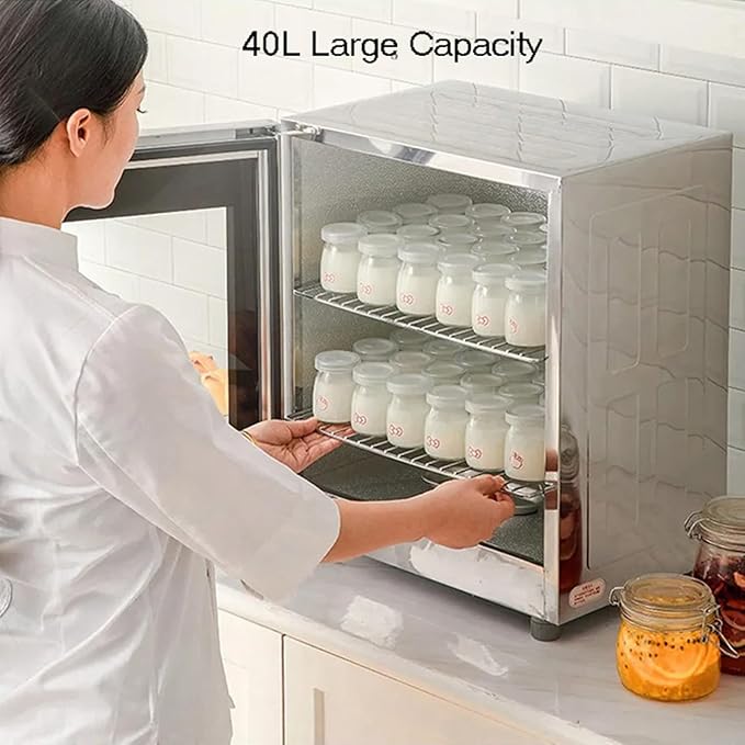 40L Electric Dough Proofer Machine Kitchen Dough Yogurt Bread Fermentation Machine with Humidity and Temperature Control High Efficiency Household