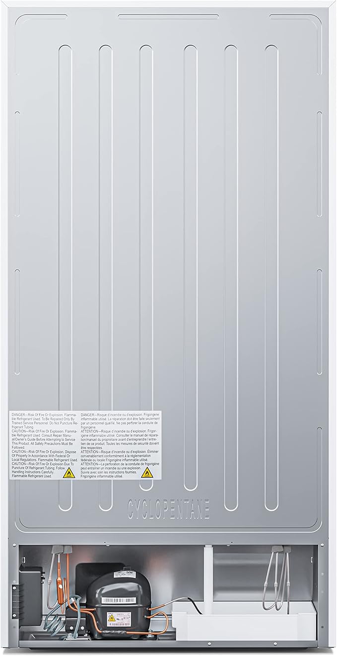 KoolMore Upright Freezer/Refrigerator Convertible, 2-in-1 Appliance, Home, Dorm, and Garage Ready Fridge/Freezer Storage for Fresh or Frozen Food and Drinks, Wire Shelves and Drawer [White] (RUF-17C)